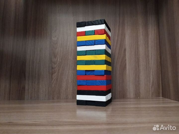 Игра для детей падающая башня Дженга Jenga