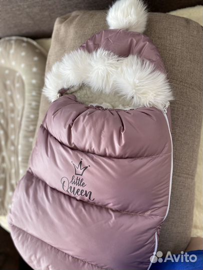 Конверт на выписку для девочки зима