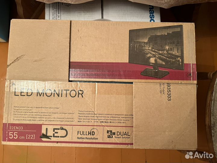 Led monitor LG. 55см модель 22EN33S-B