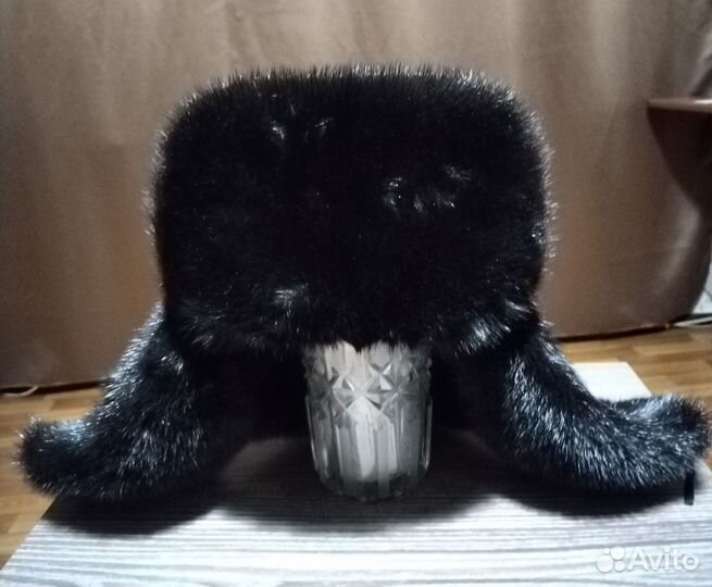 Шапка ушанка норковая мужская