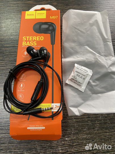 Новые Наушники проводные Ноcо М97 с микрофоном