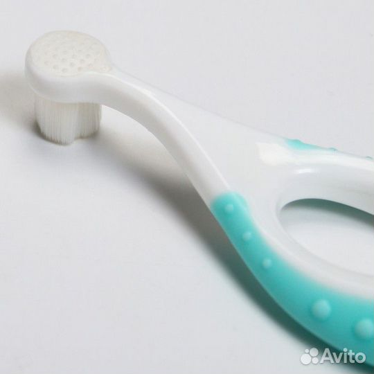 Детская зубная щетка, нейлон, с ограничителем, цве