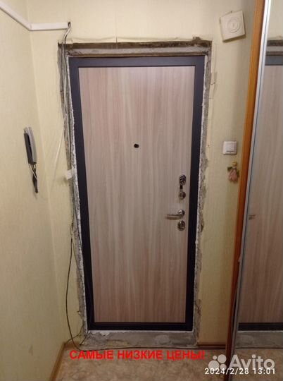 Тёплая дверь входная железная с бесплатной установ