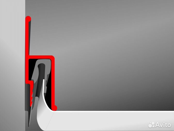 Алюминиевый профиль стеновой Перфорация