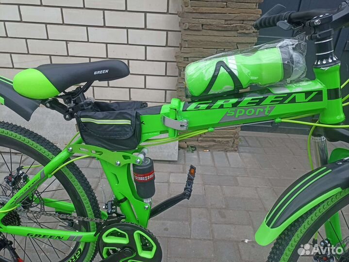 Новый складной 24 колеса,15 рама,21 скорость