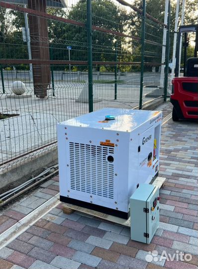 Дизельный генератор 12 kW g-power трехфазныйDG1300