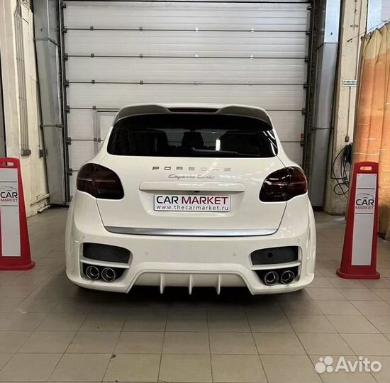 Фонари задние светодиодные черные Порш Кайен 958