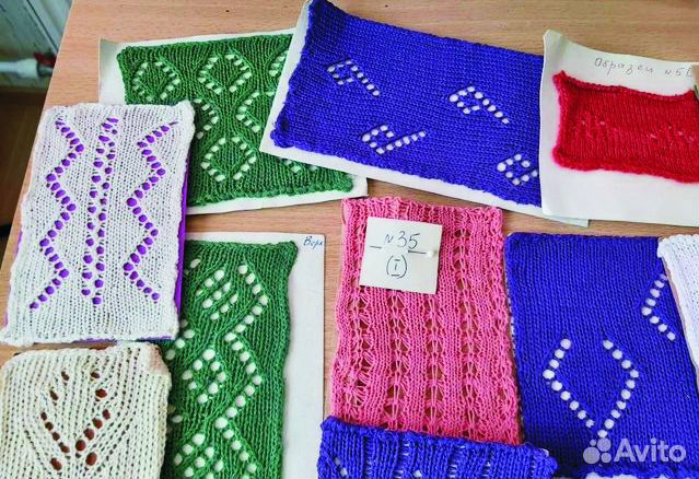Образцы вязания на спицах со схемами