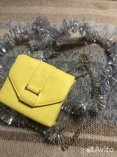 Клатч женский желтый