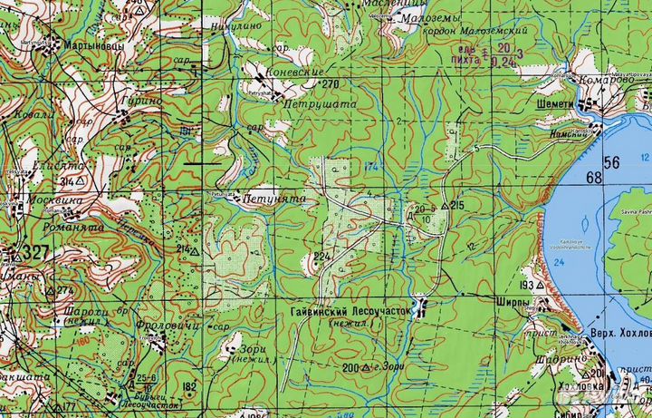 Топографическая карта