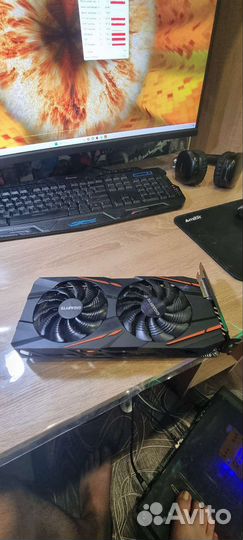 Видеокарта gigabyte rx580gaming-8gb