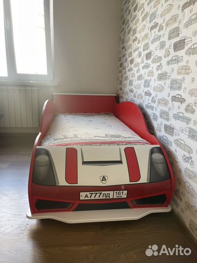 Детская кровать машинка бу