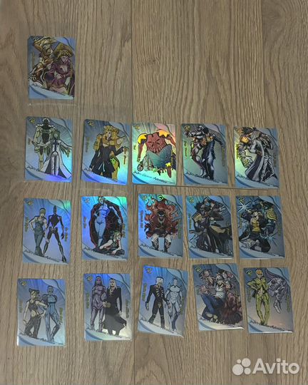 Коллекционные карточки jojo/джоджо