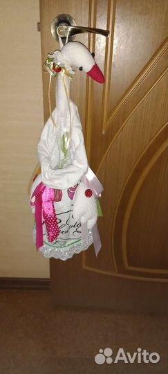 Пакетница Гусыня. Ручная работа