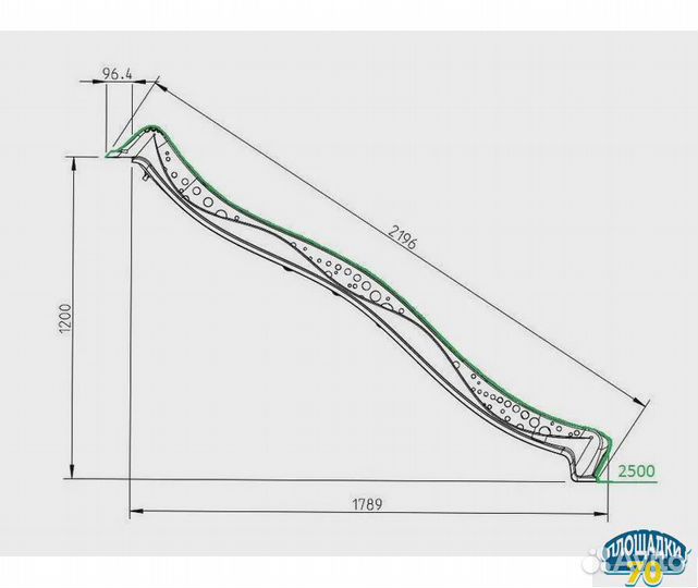 Детская горка пластиковая