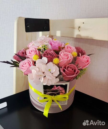 Букет из мыльных роз