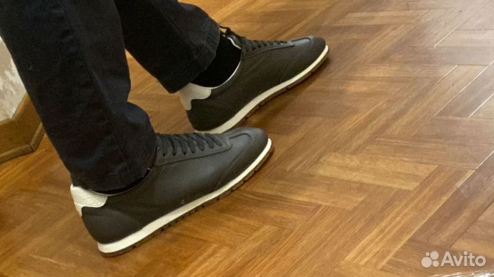 Мужские кожаные кеды 40