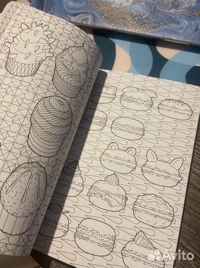 Раскраска антистресс Пирожные