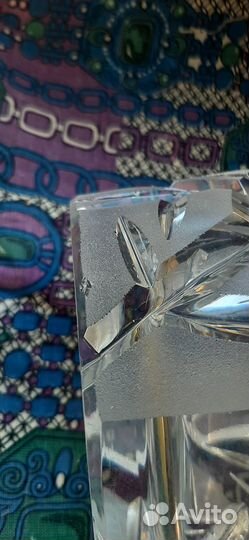 Ваза хрустальная СССР Иней