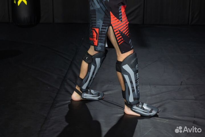 Защита голени Venum Challenger Army Grey кож