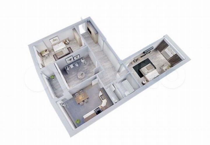 3-к. квартира, 92 м², 2/9 эт.