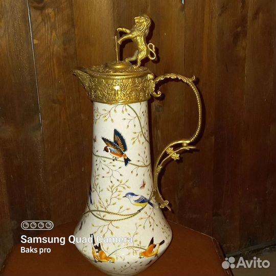 Фарфоровые вазы бронза