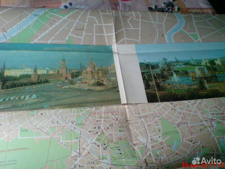 Схема метро г.Москва 1985г