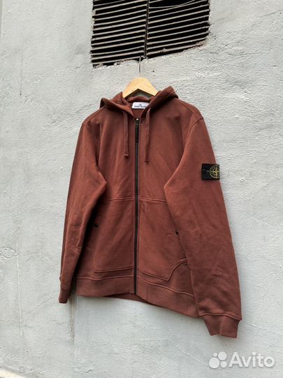 Zip худи stone island Brown (Оригинал Legit)