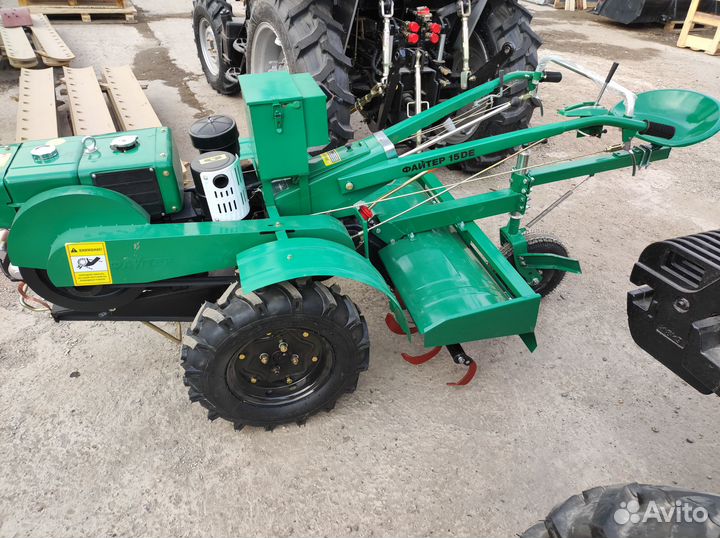 Мотоблок Файтер 15DE + почвофреза и сиденье