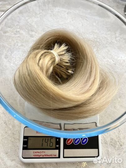 Волосы для наращивания блонд