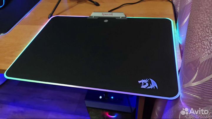 Игровой жесткий коврик для мыши Redragon Orion RGB