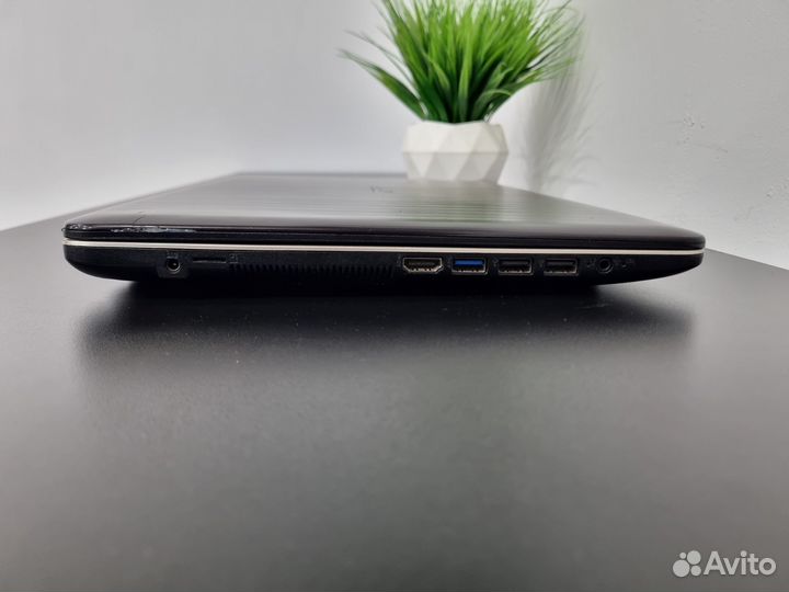Офисный ноутбук asus 4 ядра 4 гига