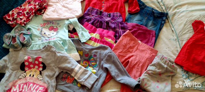 Вещи пакетом на девочку9-12месяцев
