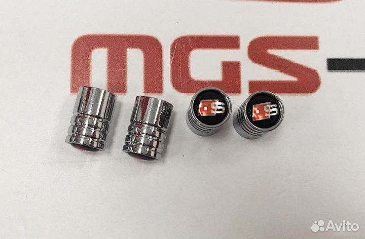 Колпачки на ниппели audi S line хром