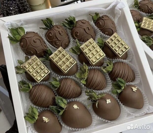 Клубничный букет Букет в шоколаде сладкий подарок