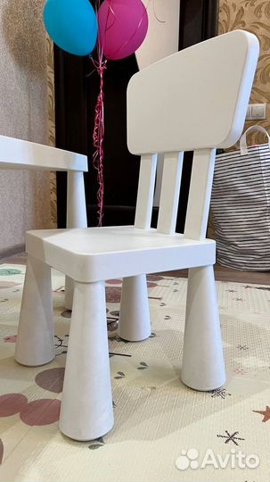Детский стол и стул IKEA mammut