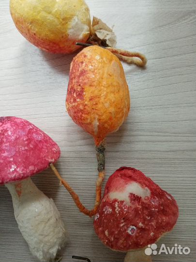 Ватные ёлочные игрушки СССР, сарат.артель «Игрушка