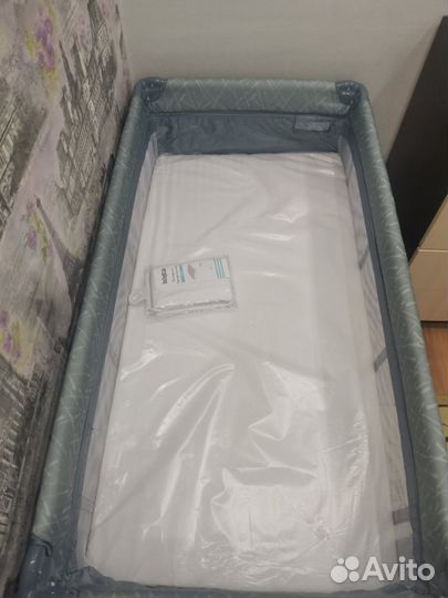 Детская кровать манеж с матрасом