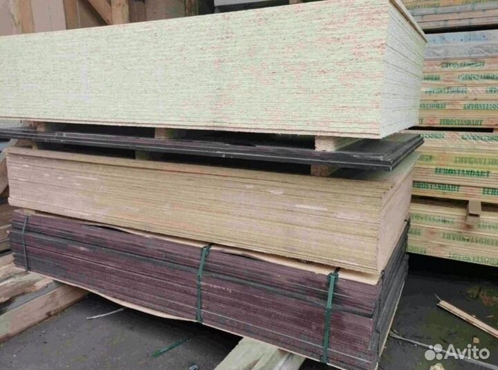 Фанера, OSB, двп, дсп. Широкий ассортимент в налич