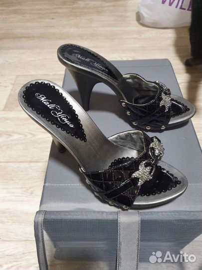 Босоножки чёрные разные 35-36 размер