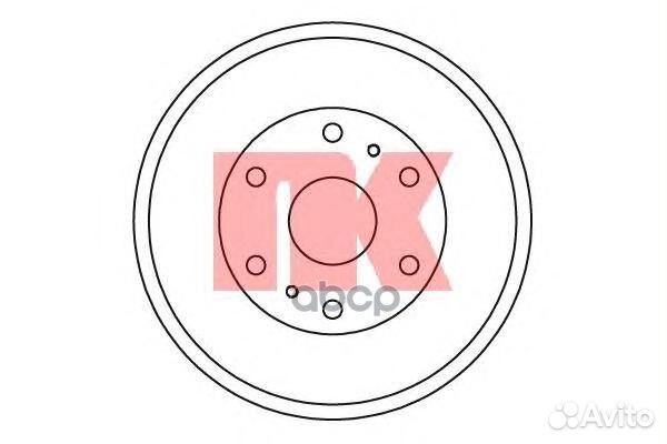 254520 Барабан тормозной toyota hiace 95- 25452