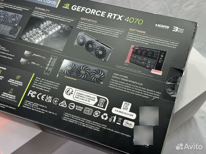 Видеокарта Asus ProArt GeForce RTX 4070 OC 12Gb