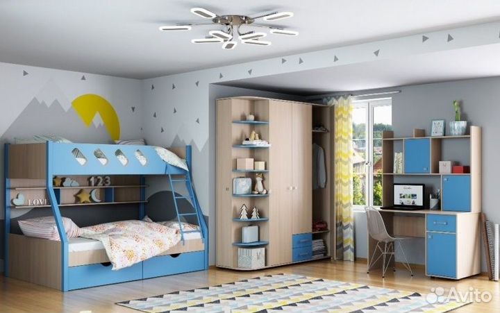 Двухъярусная кровать Дельта 20.02