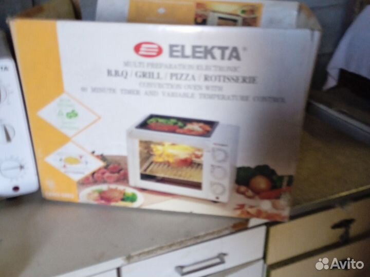 Мини печь духовка с грилем электа