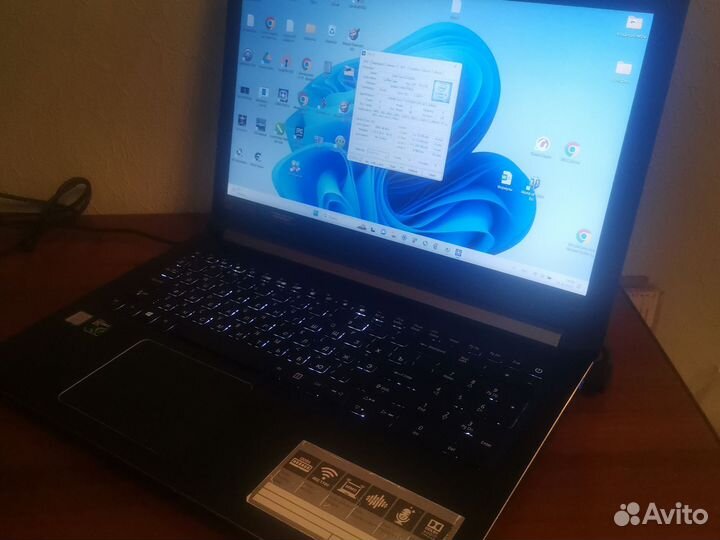 Acer aspire 7 A715-72, i5-8300, 1050ti 4gb, 16 ram