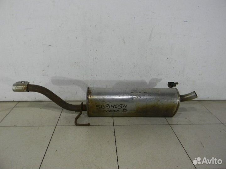 Задняя банка глушителя