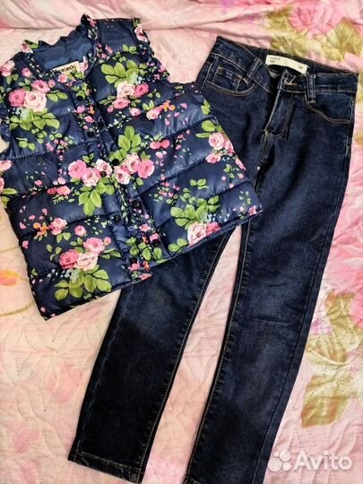 Одежда на девочку 128 пакетом