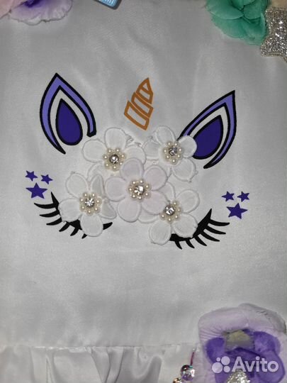 Платье единорожка 116