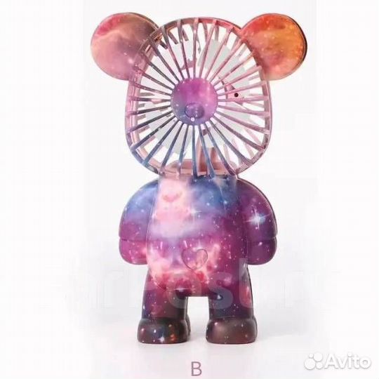 Портативный вентилятор ручной, мини с ушками, с US