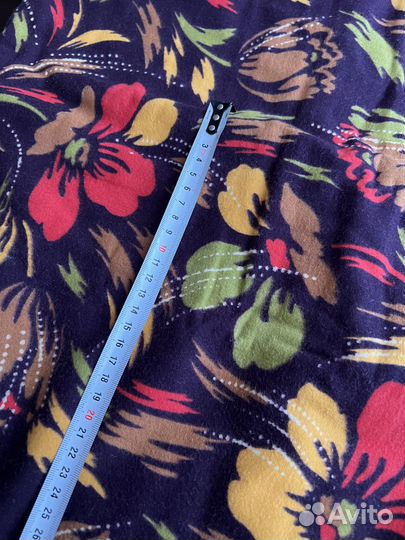 Фланель винтажная с принтом, ткань СССР, 80е